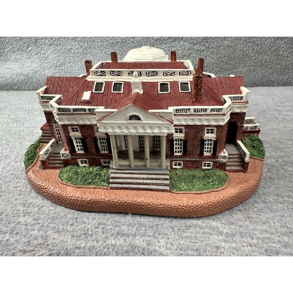THE DANBURY MINT 1993 Monticello Thomas Jefferson Homes of the Presidents